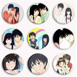 Anime Kimi Ni Todoke Button Pin Kuronuma Sawako Kazehaya Shouta Cartoon Girl Manga Brooch Badge Bag Decor Couple Lover Gifts