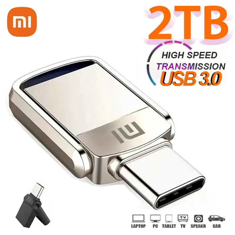 Xiaomi 2TB Usb 3.0 Flash Drives High Speed Metal Pendrive 1TB 512GB 256GB Portable Usb Drive Waterproof Memoria Usb Flash Disk