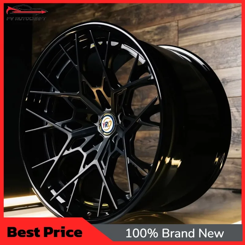 【2026】Black Multi-Spokes 17 Inch To 24 Inch 5x112 5x114.3 5x120 For BMW Audi Mercedes Benz 1 Piece Alloy Forged Wheels Custom