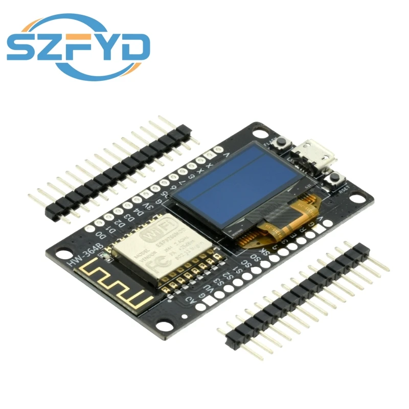 NodeMCU ESP8266 placa de desarrollo con WiFi y pantalla OLED