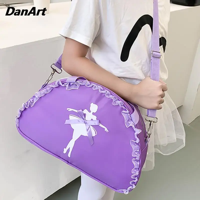 Girls Dance Bag One-shoulder Bags Children Ballet Shoes Dress Handbag Latin Yoga Jazz Tap Dance Storage Bag Backpack For Kids