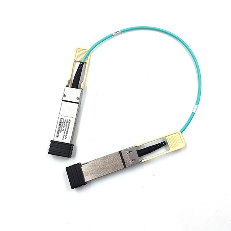 100G QSFP28 Active Optical Cable (AOC) - OM3 Multimode, 0.2M to 100M Custom Lengths, High-Speed Data Transmission