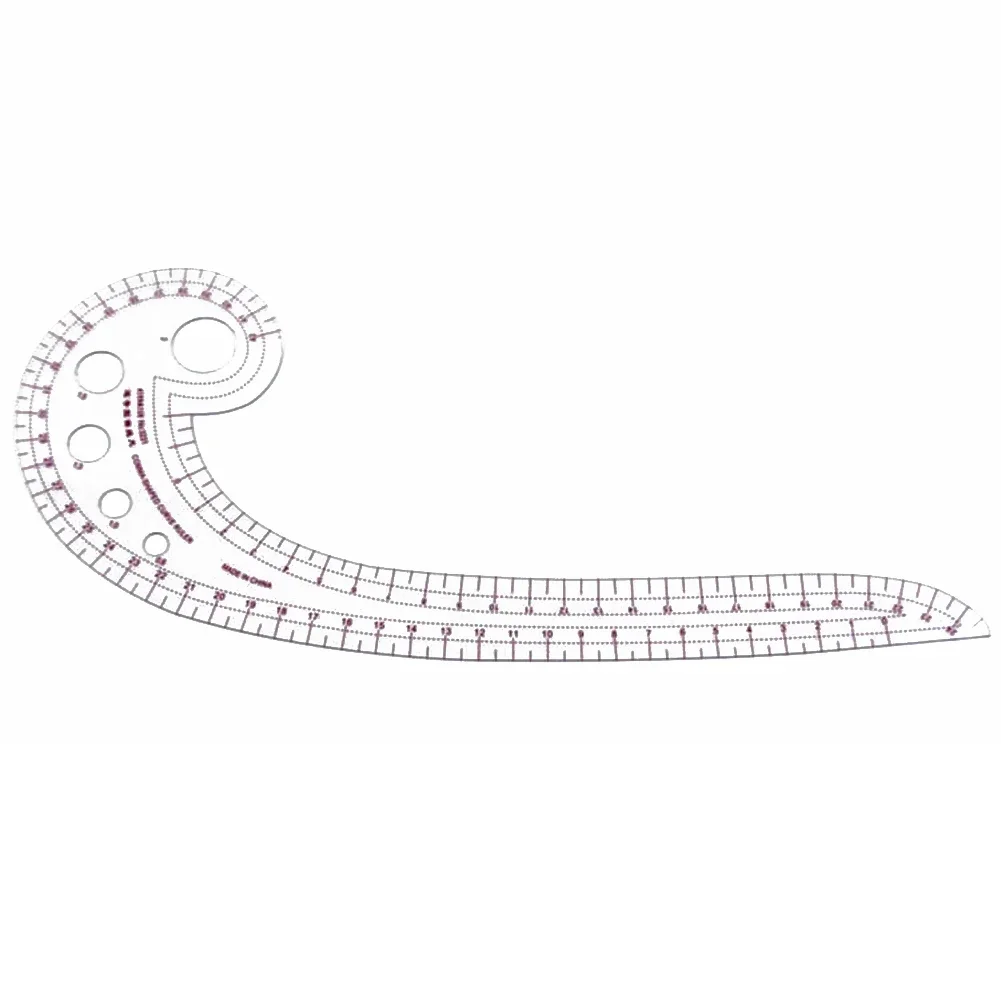 Plastic Transparent Tailor French Curve Sewing Ruler Tailor Comma Shaped Rulers Tools Soft High Quality Sewing Tools