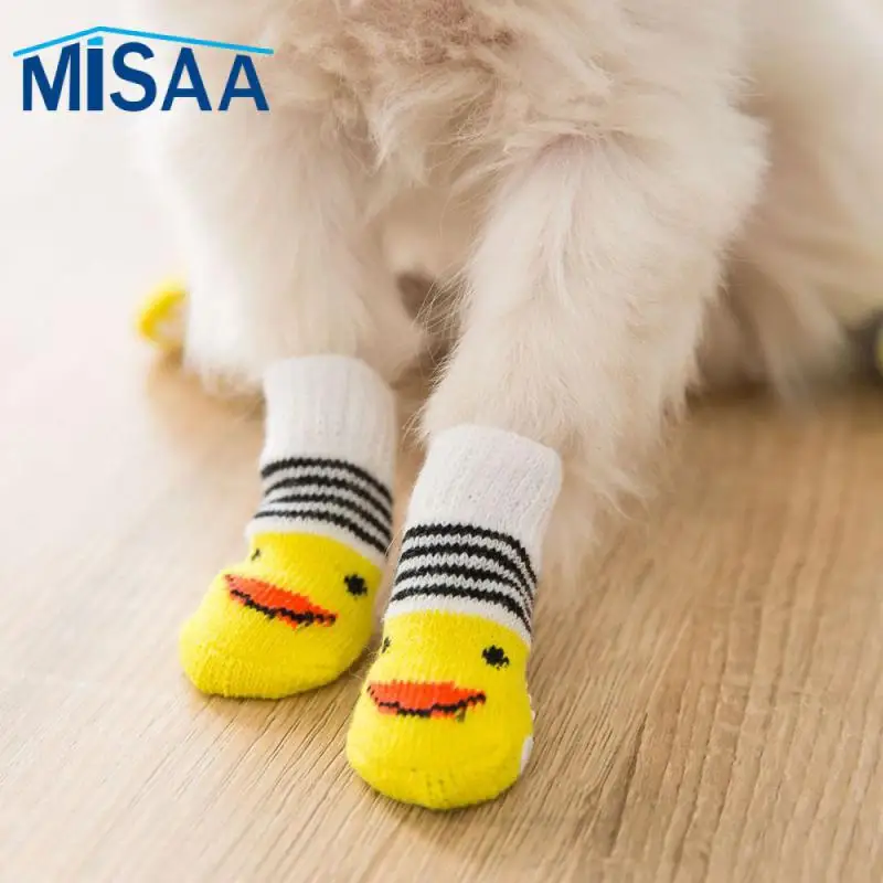 Dog Socks Anti-slip Design Protects Dog's Paws Cushioned Warm Paw Protection Breathable Must-have For Dog Owners Pet Product