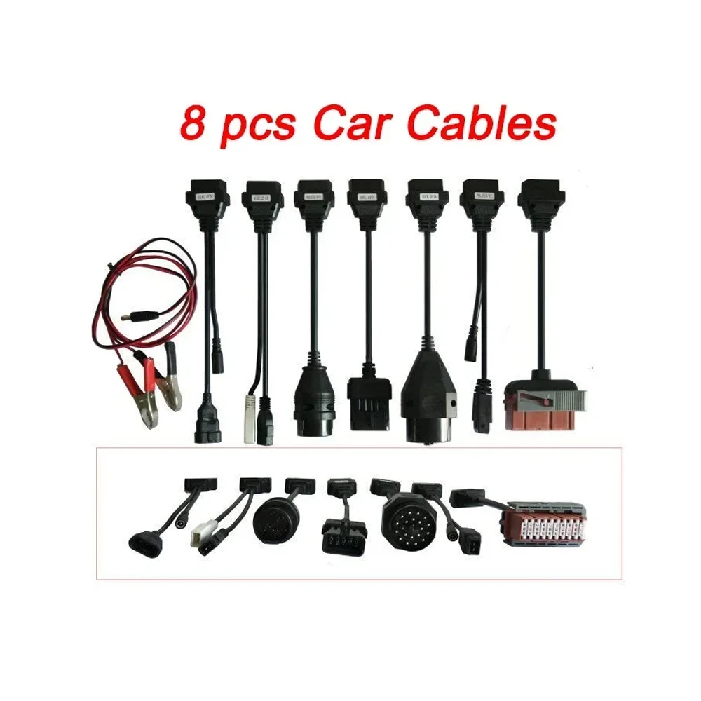 

Высококачественные полные 8-комп. грузовых кабелей для VD DS150E CDP Pro Plus OBD2 OBDII, автоматический сканер для TNESF DELPHIS ORPDC, кабели для грузовиков