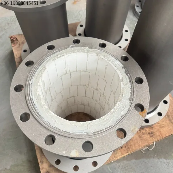 Site Transport Work Wear-proof Connection Pipe With Lined Inner Wall For Bulk Material Conveying And Pipeline Servicing Task
