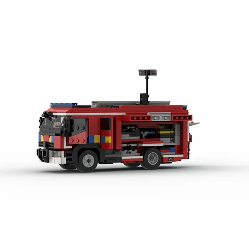 Moc Building Blocks Car Series Belgian Fire Truck Engine Model Technology Brick Brand-name Vehicle DIY Toy For  Gifts