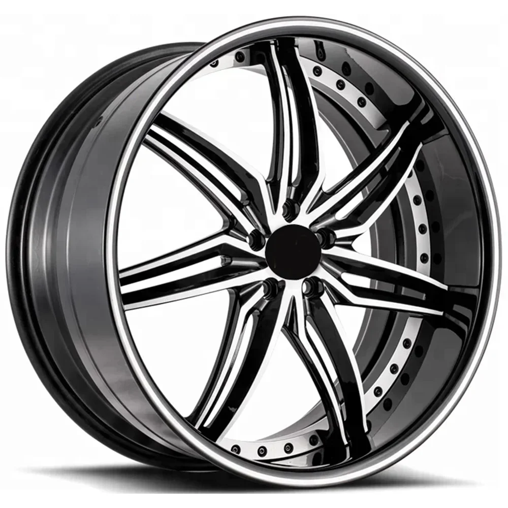 Best Quality Colorful 2pcs Concave Big Lip Full Forged Car Alloy Wheels 17 18 19 20 21 22 Inch