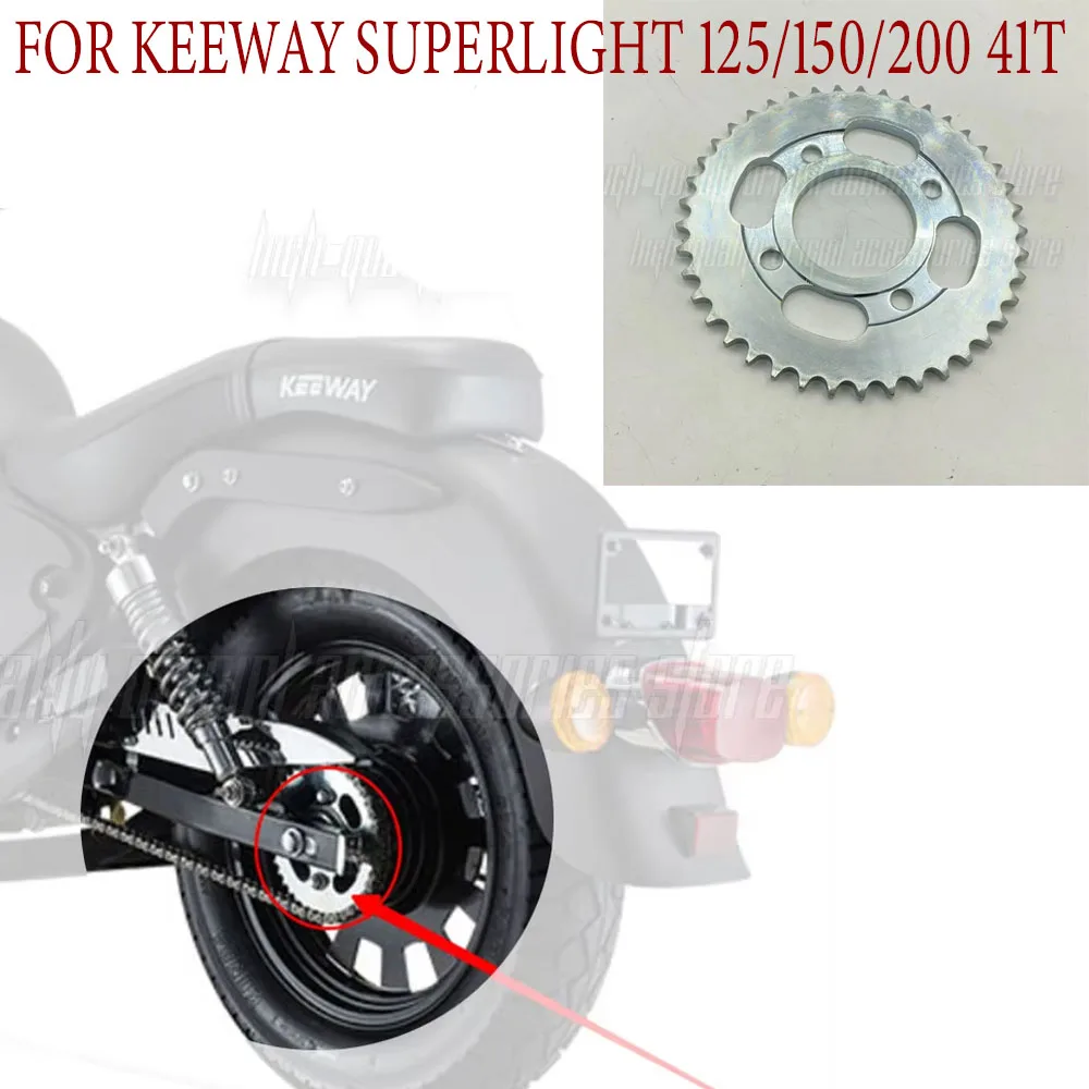 

Keeway Superlight 125/150/200 Motorcycle Sprocket 41T CNC for Keeway Superlight 125 150 200 Models