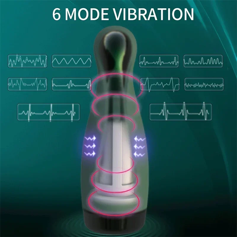 Vibromasseur automatique avec ventouse pour homme, vibromasseur de masquage, rehausseur de sextoy masculin, produits vaginaux, barre de langue, jouets sexuels pour hommes