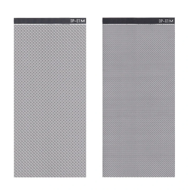 1PCS Photo-etched Anti-skid Tread Plate Single/Four Bar Pattern 204x93mm for 1/64 1/36 1/24 Scale Diecast Car DIY Modification