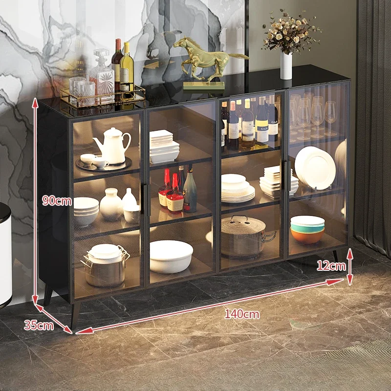 Glass Storage Living Room Cabinets Kitchen Curio Side Corner Display Cabinets Locker MeuHDe Rangement Bedroom Furniture HD50LC