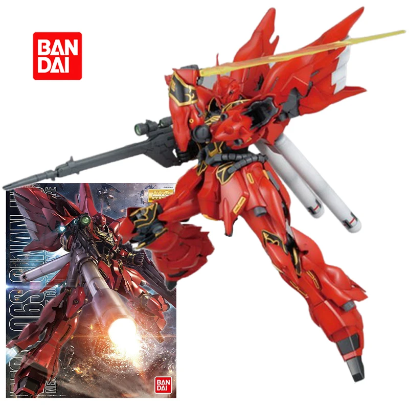 

Bandai Gundam Model Kit MG Series 1/100 SINANJU HD OVA Action Figure Gundam Anime Figure Toys for Boys Gift Collectible Model