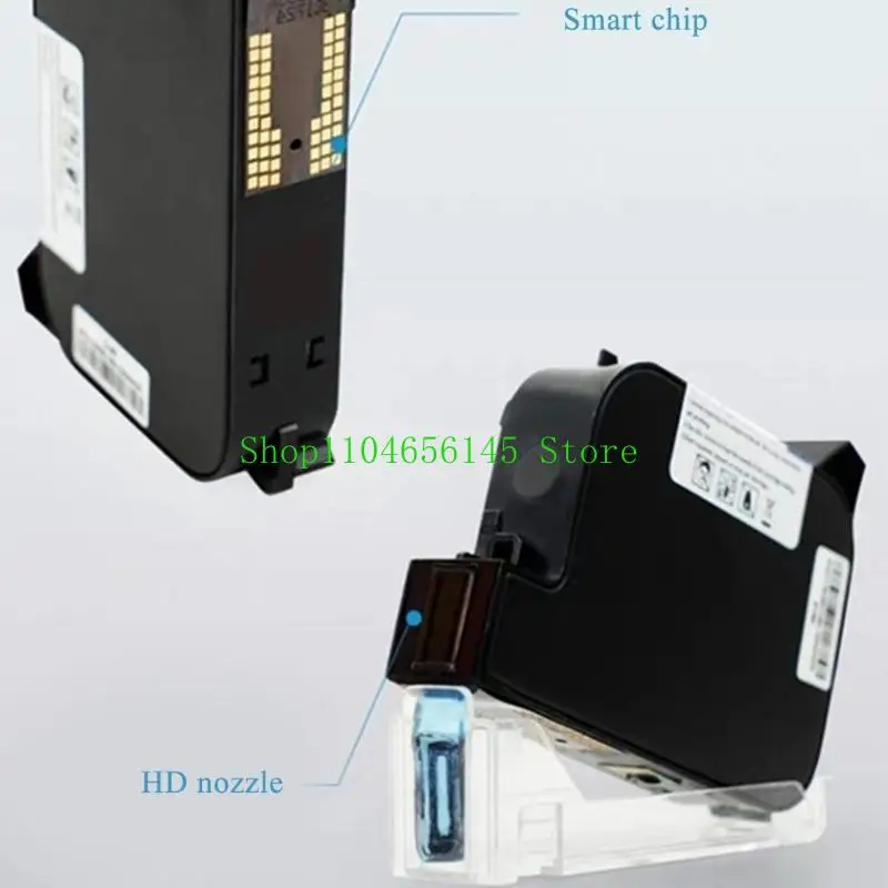 Cartuccia d'inchiostro eco solvente ad asciugatura rapida 600 DPI 12,7 mm Stampante termica portatile a getto d'inchiostro Coder a getto d'inchiostro 2588 2588+ Nero/Rosso/Blu
