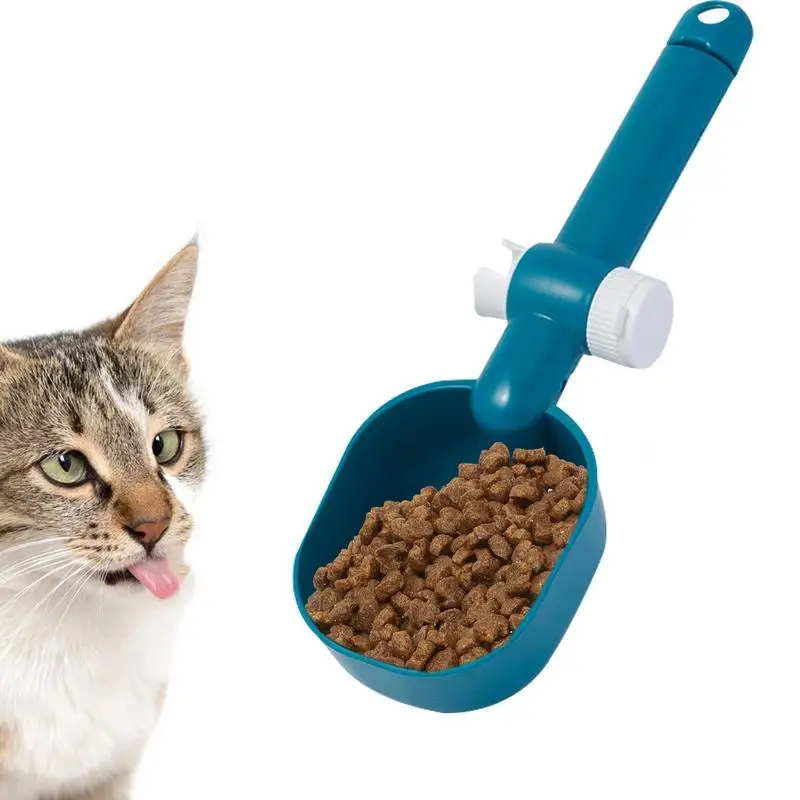 Cat Dry Food Scoop Cat Strip Squeezer Food Pet Scoops Pet Feeder Universal Sealing Clip For Cat Or Dog Food Granular Foods Pet