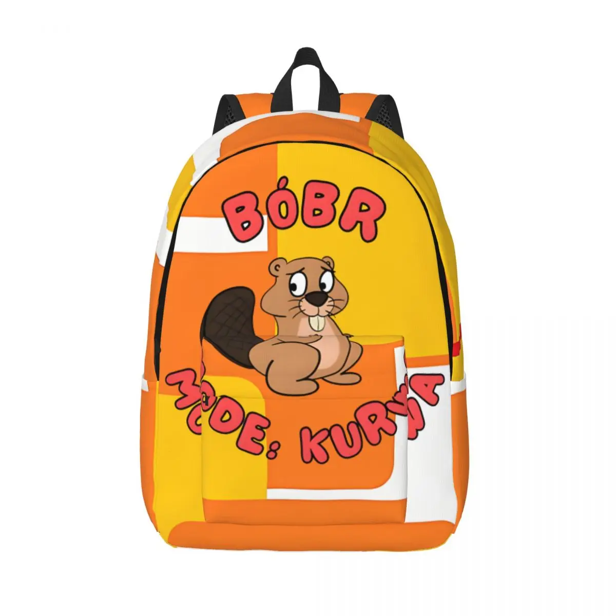 Knapsack Cute Bobr Kurwa Kurwa Mode Activated Large Capacity Bobr kurwa Unisex Back To School Gift Personalised Kindergarten Bag