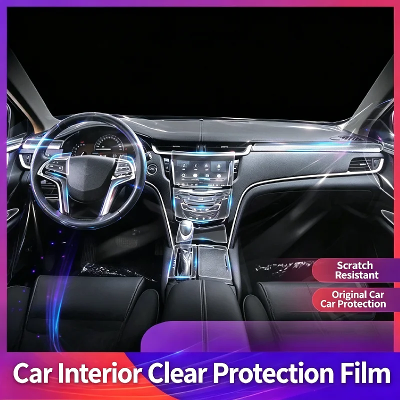 For Cadillac CT6 [Full Set] Anti-scratch Center Console Protective Film Interior Protection Film Screen Modification