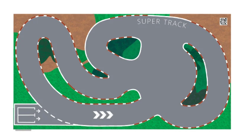 3.2 Meter length Drift Track Runway Racetrack for RC 1/28 1/24 Kyosho Mini-Z Mini-Q XRX HGD1 DRZ AMG Wltoys K989 image 3