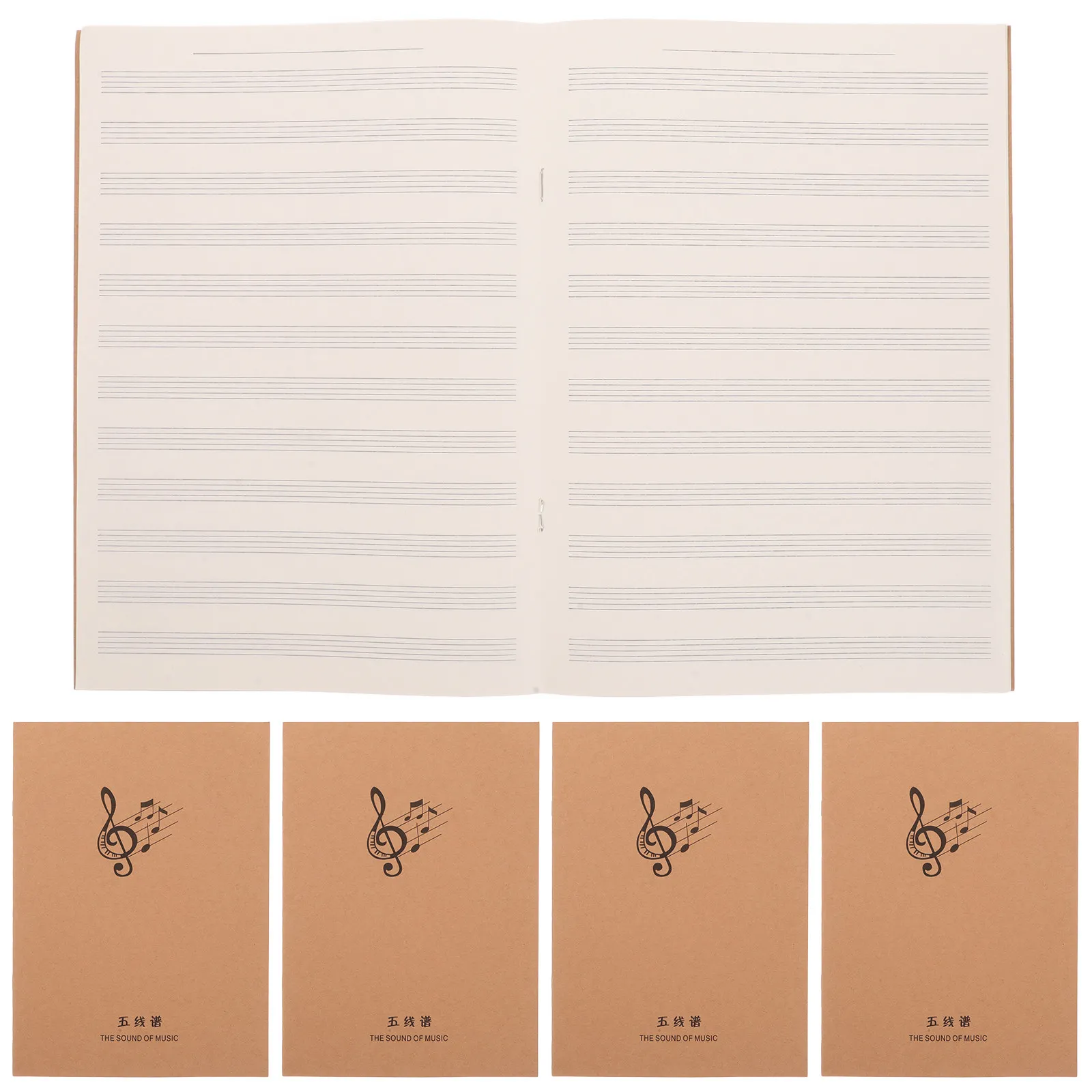 

Набор из 10 портативных тетрадей для нотной записи: пятилинейная бумага для нот, компактная тетрадь для музыкальной практики, написания текстов песен и аккордов