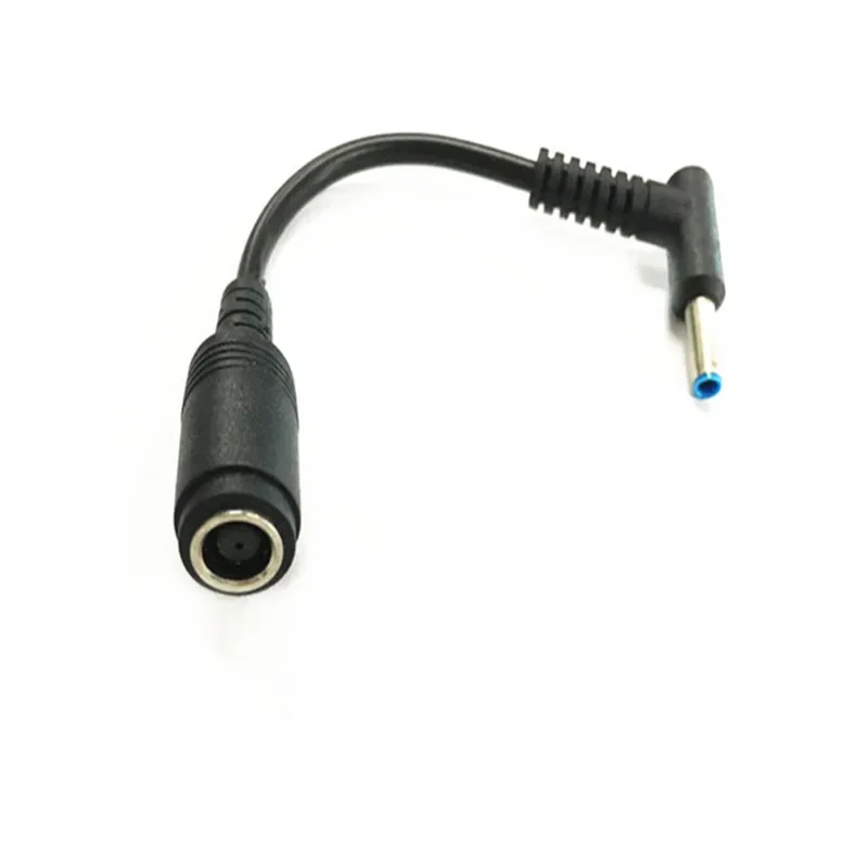 7.4*5.0 Female To 4.5*3.0 Elbow 7.4 To 4.5 Suitable for HP Dell Blue Tips Power Adapter Cable 13 Cm Adapter Connector Cable