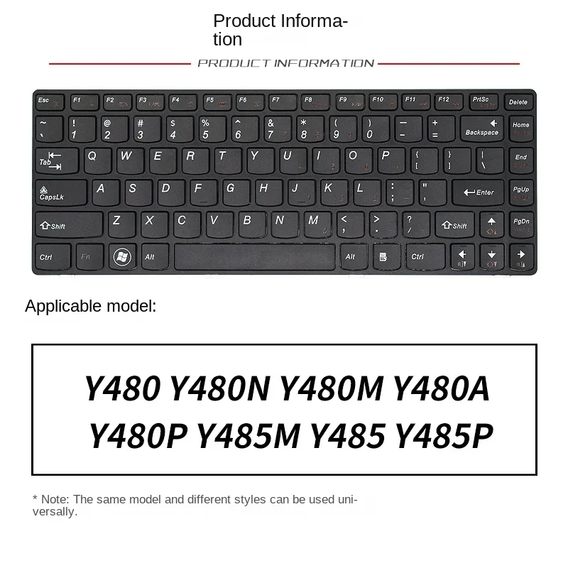 replace suit for Lenovo  Y480 Y480N Y480M Y480A Y480P Y485M Y485 Y485P Laptop keyboard