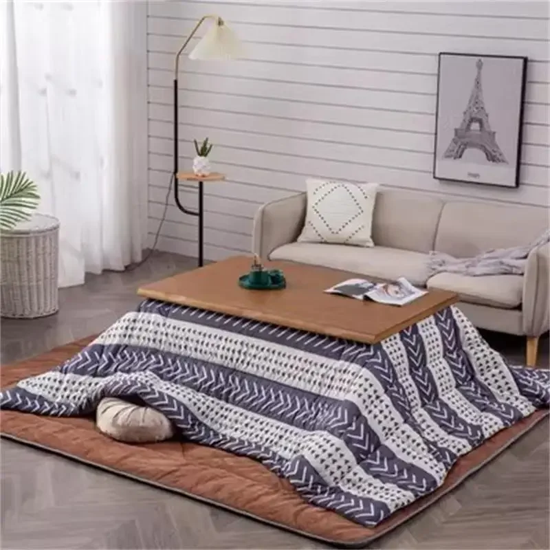 Electric heating table, heater, coffee table, low table, solid wood winter double-layer desktop
