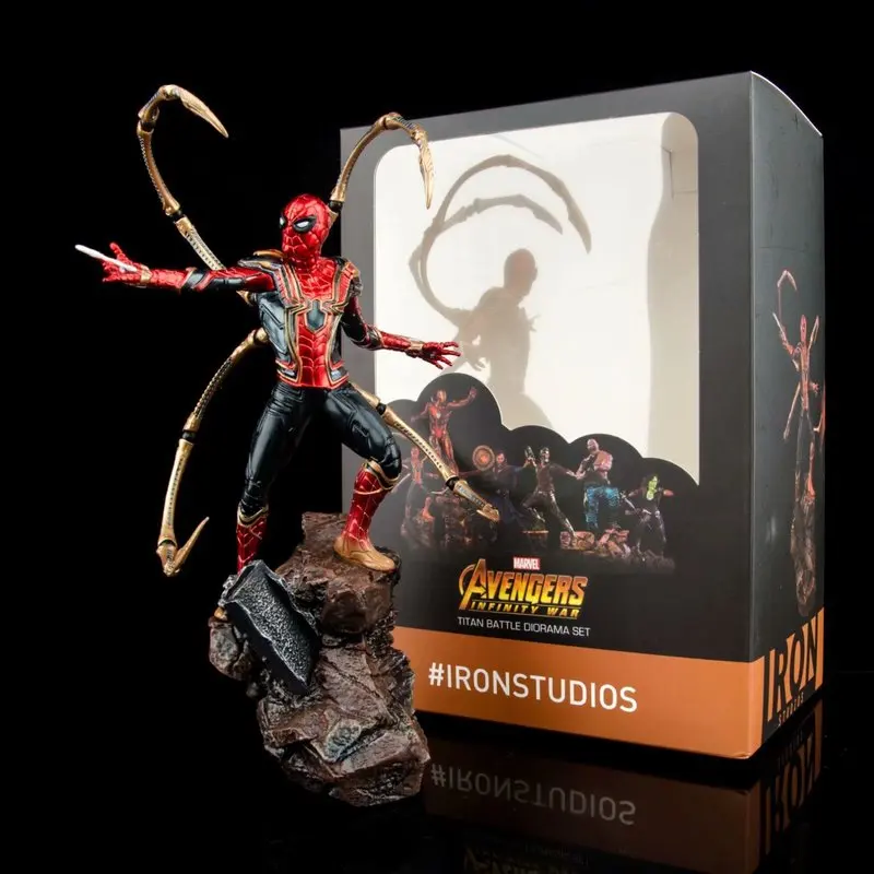 

Iron Studios Avengers Infinity War Iron Spider Man 1/10 Scale Art Scale Action Figure Poseable With Mechanical Arms