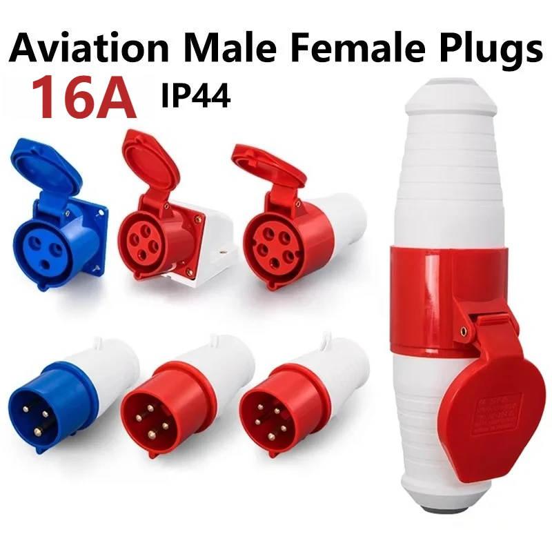 

3PIN 4PIN 5PIN Mains Hook Up Site Socket Adapter 16A Caravan Motorhome Camper RV Power Connector for Camping Outdoor Use