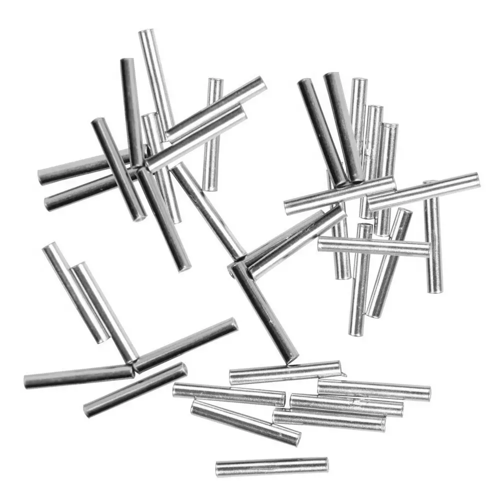 

Fishing Line Crimping Tube Fishing Wire Tube Oval Wire Crimp Connector Line Crimping Sleeves multisize metal tube