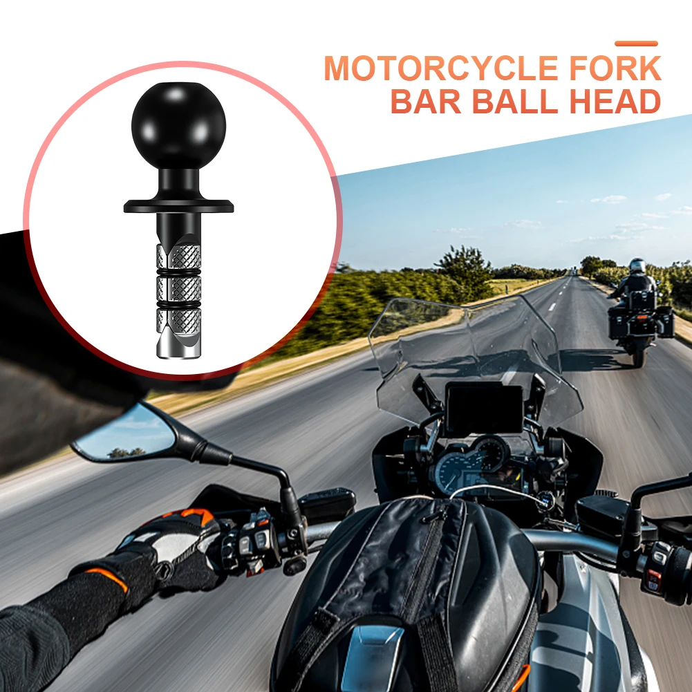 

Black Fork Stem Base 17mm 25mm Mobile Phone Holder Anti-theft Motorcycle Fork Stem Mount Bike Phone Mount Motorbike Accessories