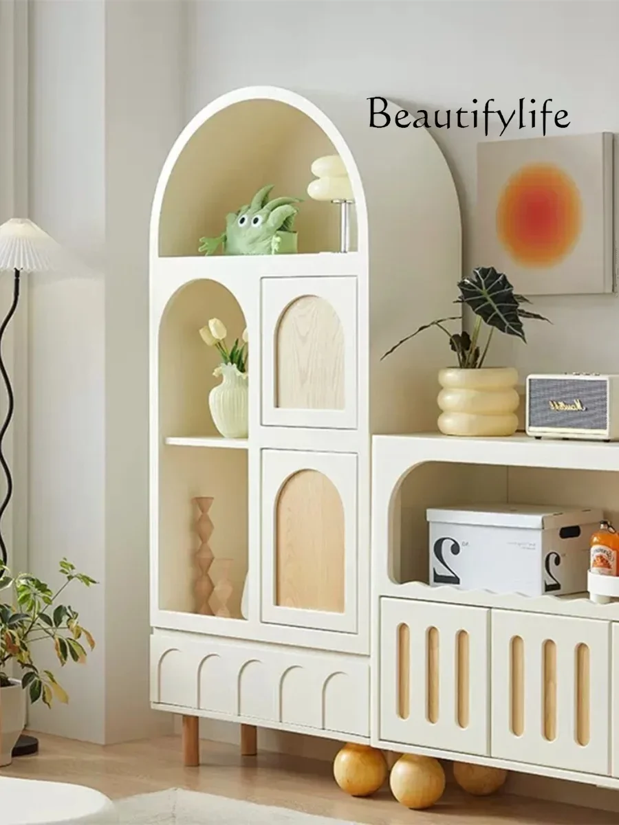 Nordic Cream Style Sideboard Cabinet Home Simple Storage High Cabinet