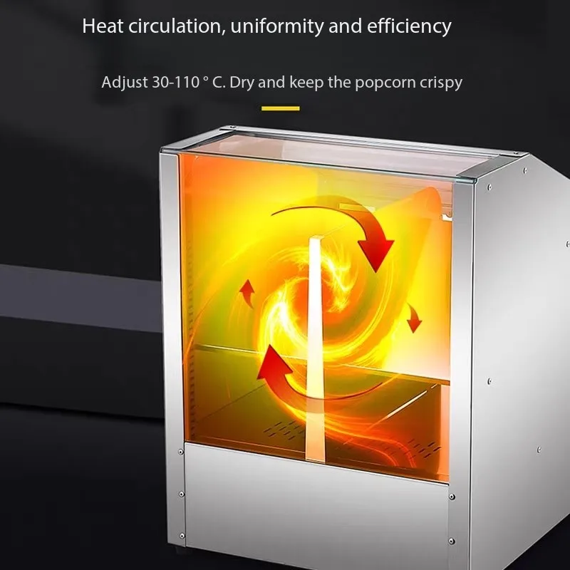Commercial Nacho Chip Warmer Machine Deflection Board Stainless Steel for Nacho Chips Popcorn Potato Chips Constant Temperature view 2