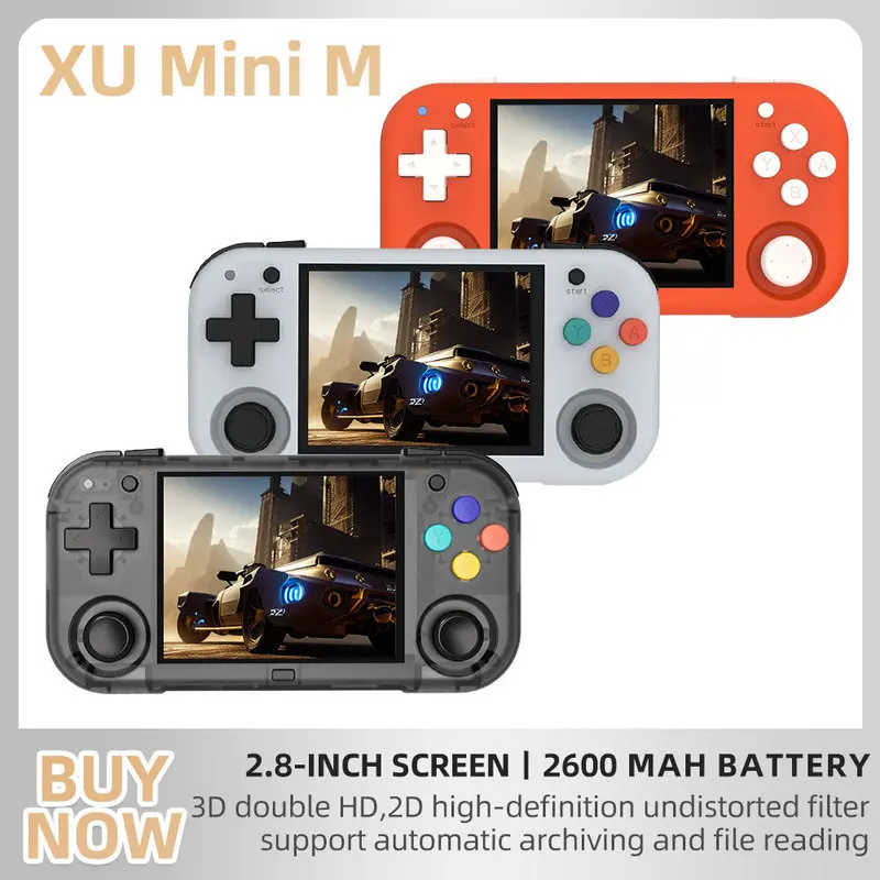 New Coopheme Xumini M Handheld Game Console With 2.8-Inch Ips Screen Handheld Mini Fc Hall Joystick Retro NostalgicGaming Arcade