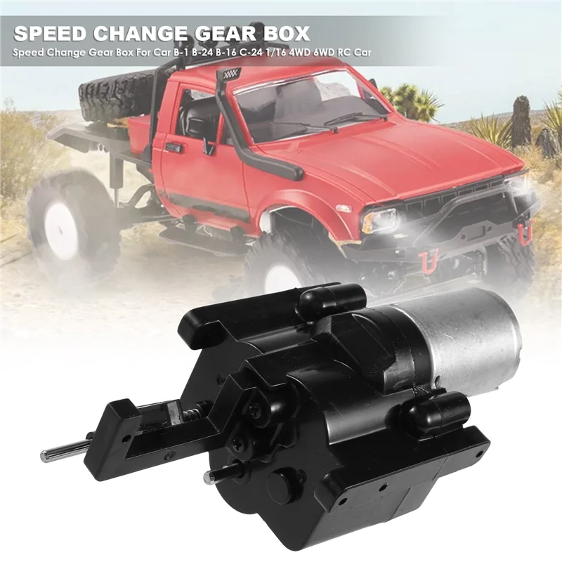 

Коробка передач FRIHA-Speed Change Gear Box для WPL RC Car B-1 B-24 B-16 C-24 1/16 4WD 6WD RC Car Crawler 10 км/ч-30 км/ч Детали дистанционного управления и A