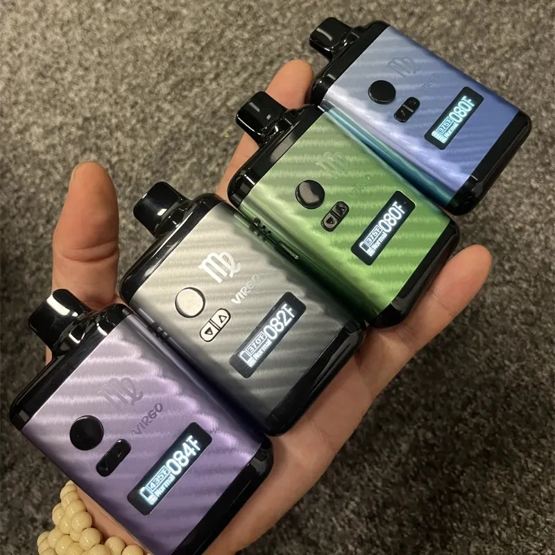 Anix Virgo Dry Herb Vaporizer 1300mAh Temp Control Ceramic Heating Chamber OLED Screen Yocan Hit Vane Xmax Herbal Vape Pen Kit