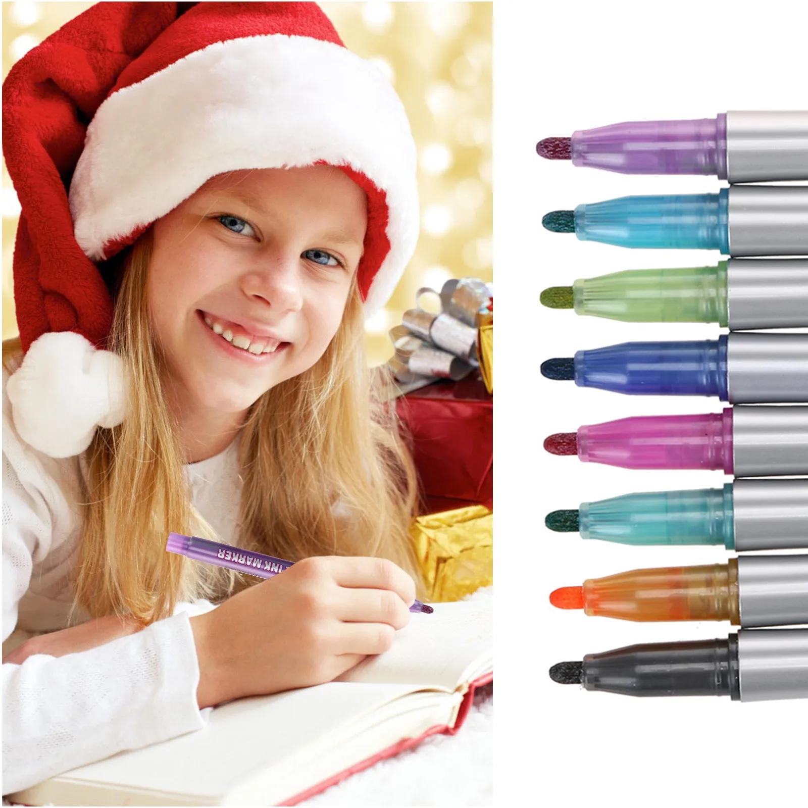 Children Drawing Watercolor Pen Set 8 Colors Marker Washable Painting Pen 5ml