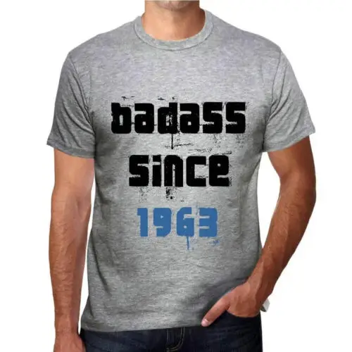 Heren Grafisch T-Shirt Badass Sinds 1963 – Badass Since 1963 – Cadeau voor 61ste