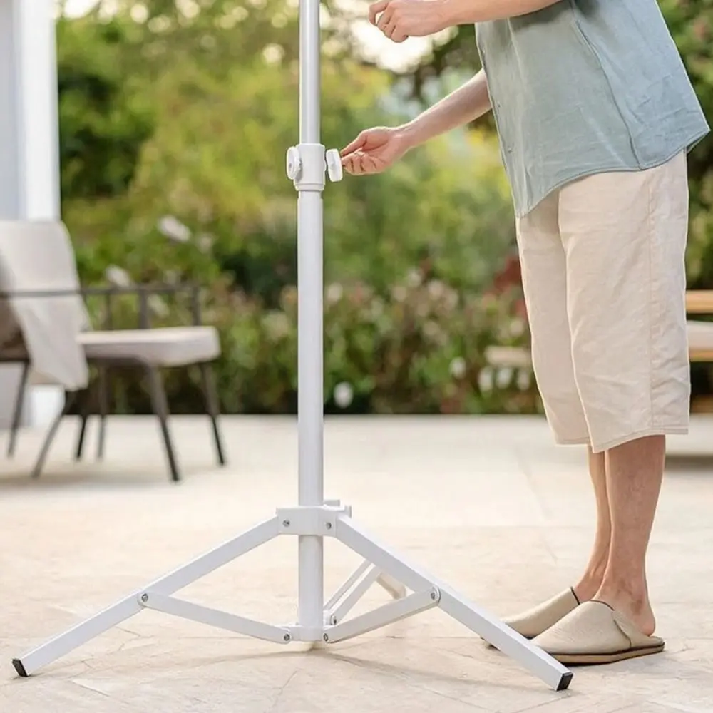 Foldable Steel Umbrella Base Heavy Duty Iron Frame Scratch Resistant Sunshade Umbrella Extra Large Transparent PVC