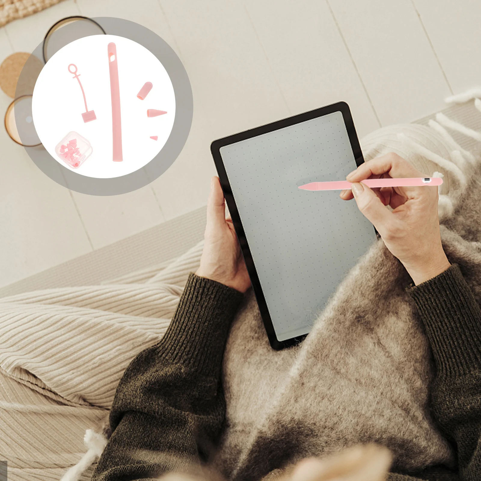 قلم رصاص 1 غطاء حماية من السيليكون لهاتف قلم ستايلس غطاء متين غير قابل للانزلاق ملحق للكمبيوتر اللوحي #2