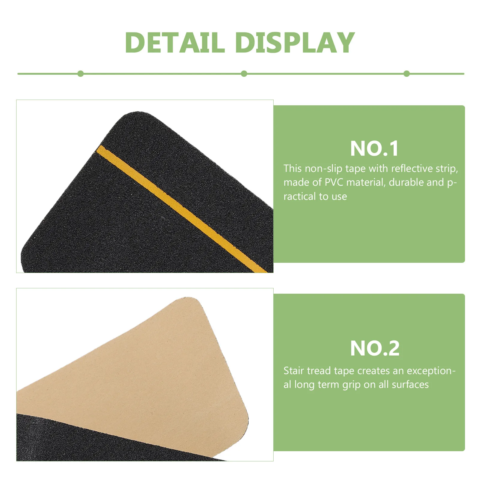 Anti-Slip Mats Glow In Dark Self-Adhesive Tread Strips Anti-Skid Tread Pads For Steps Floors Ramps Ladders Safety Tape