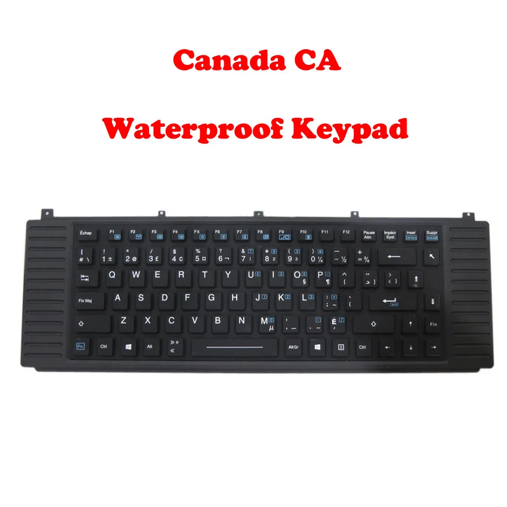 X500 Backlight Keyboard For Getac X500 Canada CA Black Frame New (Triple proof waterproof) X500 Series X500 G1 G2 X500G1 X500G2