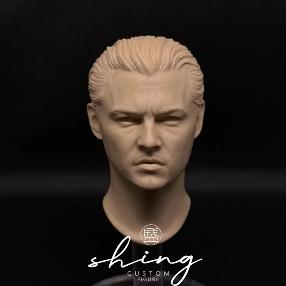 【Only Head】1/6 Scale Male Soldier Dream Thief Character Actor Unpainted Resin Head Sculpt Fit 12''Action Body Toys For Fans DIY