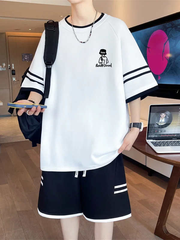 t-shirt-a-maniche-corte-in-seta-ghiaccio-vestibilita-ampia-per-ragazzi-nuovo-stile-estivo-per-studenti-delle-scuole-medie-set-sportivo-casual-alla-moda-per-adolescenti