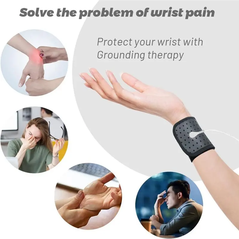 Premium Earthing Wrist Band For Grounding Therapy Wrist Strap Wriststrap For Improve Health Better Sleep Tool US Plug