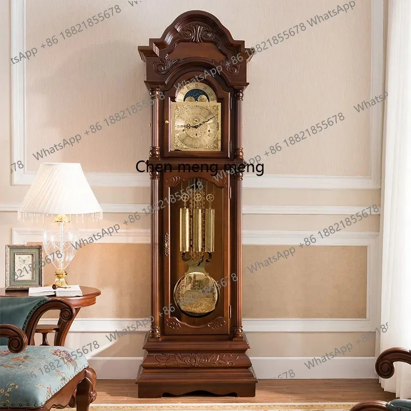 Imagen 4: C56 Movimiento de lujo, reloj vertical, reloj de piso europeo, sala de estar, reloj de péndulo mecánico