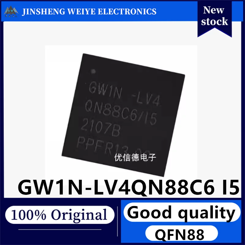(1/5 piece) GW1N-LV4QN88C6/I5 QFN-88 Programmable Logic Device Brand New Original, In Stock