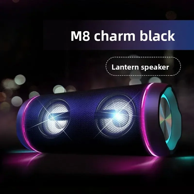 Durable  M8 Bluetooth Speaker Overweight Subwoofer High Volume Home Car Wireless Portable Outdoor with Motorcycle Audio Stand