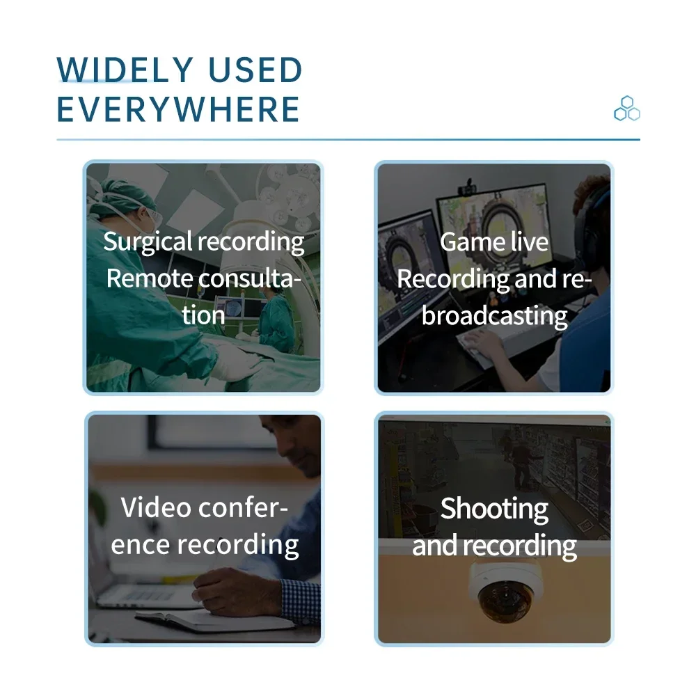 Unisheen مسجل مزدوج تدفق التكبير Vmix OBS Wirecast 2 قناة HD 1080P لصندوق بطاقة التقاط الفيديو HDMl #2