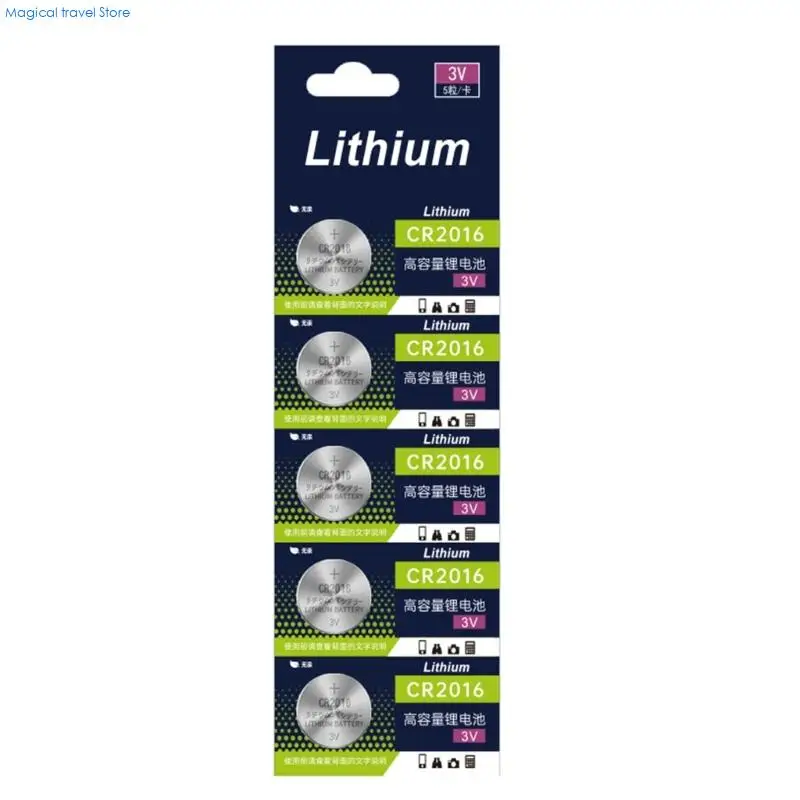N2UB High Energy Density CR2016 Battery Button Cell For Car Keys And Small Devices