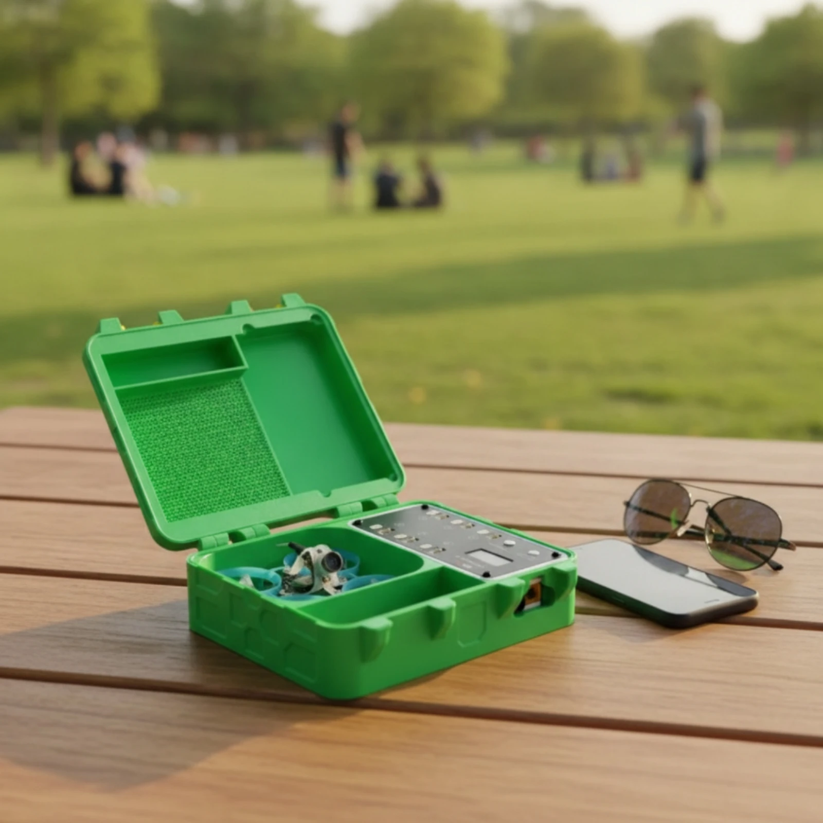 Drone Backpack - Plastic Case with Snap-Shut Lid Compact